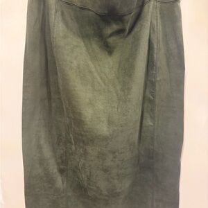 Elegant Forest Green Pencil Skirt